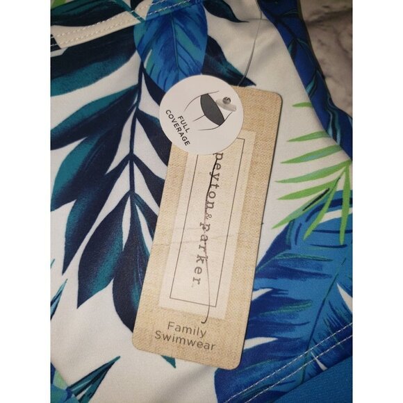 NEW Peyton & Parker Women's Size 3X Blue Tropical Full Coverage Swimsuit Bottom - Picture 4 of 5